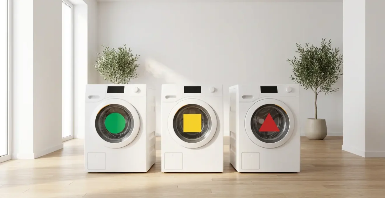 Étiquettes d'indice de durabilité côte à côte montrant différentes notes