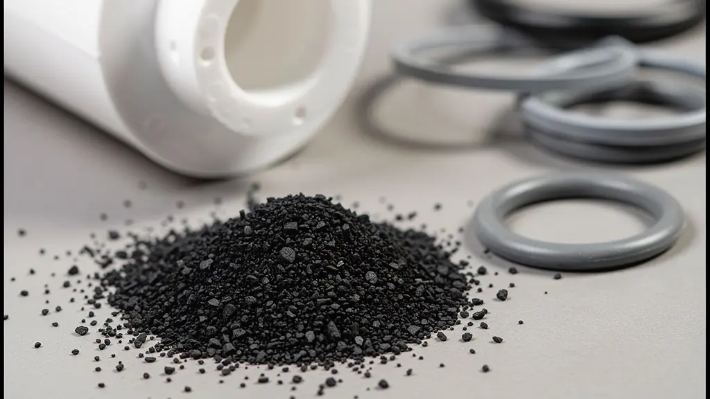 Démontage d'une cartouche filtrante avec séparation des différents composants sur une table de tri