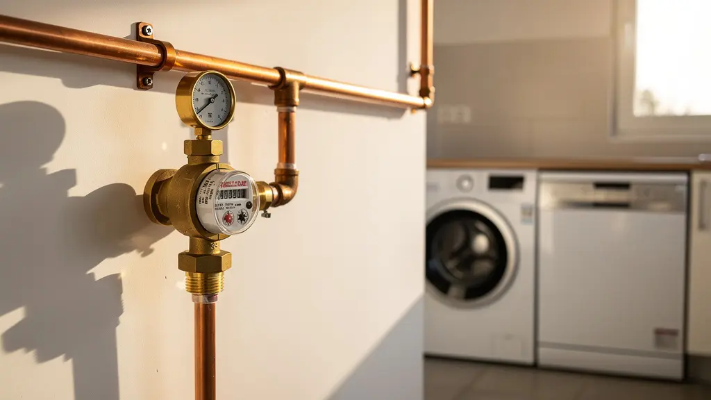 Installation d'un réducteur de pression protégeant les appareils électroménagers dans une maison française